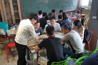 勞動部勞動力發展署高屏澎東分署委託高科大創新創業教育中心執行「創客小棧」計畫，成功輔導高雄在地的新創團隊「罐頭貓-CanCat」旗下原創桌上遊戲《莫達拉Magdala》，並於日前舉辦第一場發表體驗會（創客小棧提供）