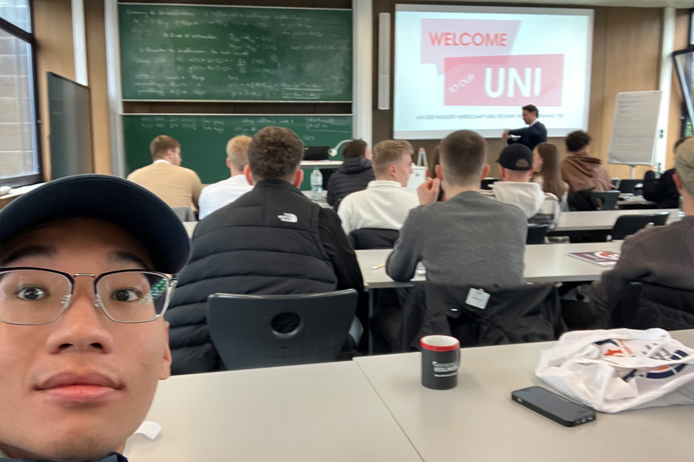 陳紀宇赴德國埃斯林根應用科技大學（Hochschule Esslingen）交換，將在高科大累積的語言與學習經驗帶進國際學習場域。