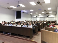 2018水生生物在水產業的應用研討會暨水圈學院第十一屆師生研究成果發表會(左一長崎大學阪倉良孝教授、右二水圈院長黃榮富、右三長崎大學仲山英樹教授)