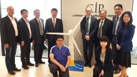 CIP攜手高科大 培育離岸風電人才(左四楊慶煜校長、右四CIP台灣區計畫執行長侯奕愷)